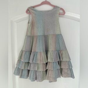 Isobella & Chloe Shimmering Fairy Dust Pastel Tiered Dress, 3T